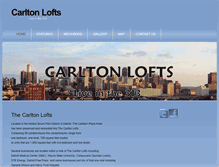 Tablet Screenshot of carltonlofts.com